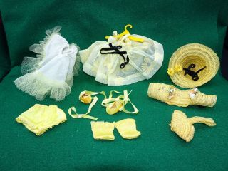 Vintage Fashions For Cosmopolitan Ginger Yellow Doll Dress W/