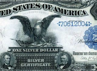 Hgr Sunday 1899 $1 Black Eagle ( (rare Date Above))  Very