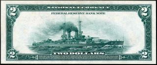 HGR SUNDAY 1918 $2 FRBN Philly ( (WW1 BATTLESHIP))  Appears GEM UNCIRCULATED 5