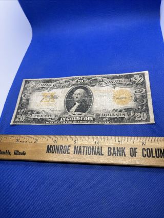 Twenty Dollars ($20) - Series Of 1922 - Gold Certificate
