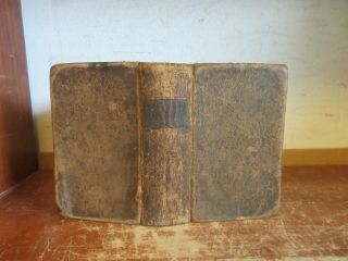 Old Methodist Hymn Leather Book 1849 Song Prayers Church Antique Bible Music God