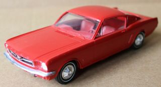 Vintage 1965 Red Ford Mustang " Fastback " Promotional Model Car