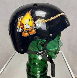 Vintage World Industries Wet Willy Flame Boy Gangster Skateboard Helmet L/xl