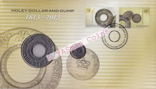 Pnc Australia 2013 Holey Dollar And Dump Medallion Limited Edition 5000