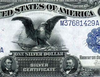 Hgr Sunday 1899 $1 Black Eagle (gorgeous Example) Appears Gem Uncirculated