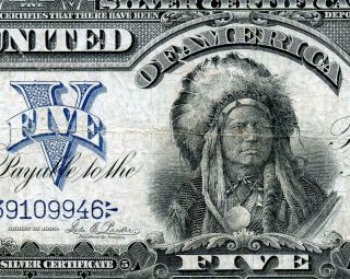 Hgr Sunday 1899 $5 Indian Chief ( (among Most Wanted))  Grade
