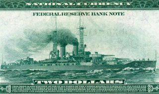 Hgr Sunday 1918 $2 Frbn Philly ( (ww1 Battleship))  Appears Ch - Gem Uncirculated