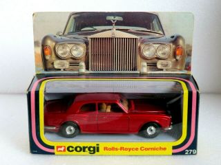 Corgi 279 Rolls Royce Corniche.  Near Perfect Model In Good Window Box.