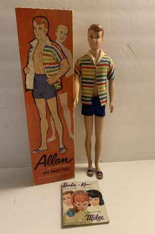 Vintage 1963 Allan Doll Mattel Barbie Ken 