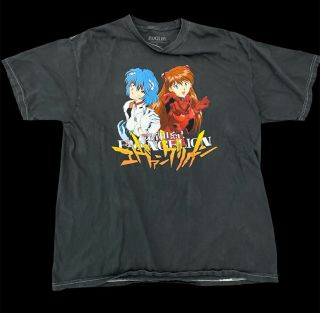 Vintage Neon Genesis Evangelion Khara Groundworks Anime Limited Shirt - Size Xl