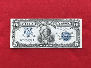 Fr - 281 1899 Series $5 Dollar Silver Certificate " Chief " Very Fine,