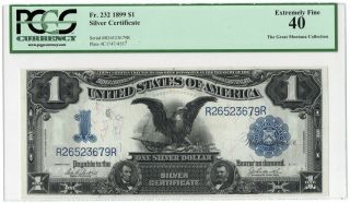 1899 Fr 232 Usa 1 Dollar.  Silver Certificate.