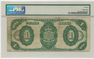 1891 $1 Treasury Note,  Fr 352,  graded 12 Fine by Paper Money Guaranty 2