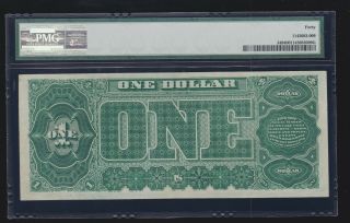 US 1890 $1 Stanton Treasury Ornate Back Note FR 349 PMG 40 XF (194) 2