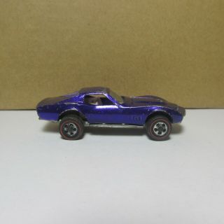 Old Diecast Hot Wheels Redline Redlines Custom Corvette Purple Made In Usa
