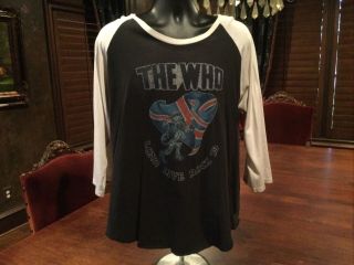 Merch Vintage The Who Concert 1979 Unisex T Shirt.  Black.  Size Xl