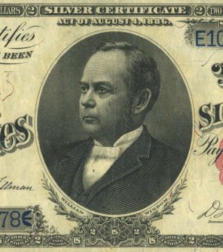 Fr.  246 $2 1891 Silver Certificate Pmg Vf35 (william Windom)
