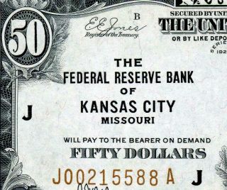 Hgr Sunday 1929 $50 Frbn Kansas City ( (gorgeous))  Appears Gem Uncirculated