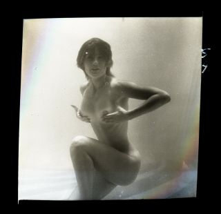 Nicole Vadim 1960s Nude Model Bunny Yeager Archive 2 1/4 Camera Negative