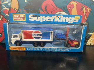 1979 Matchbox Kings Pepsi Delivery Truck And Fork Lift K - 40