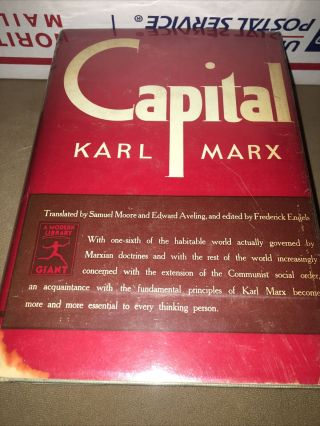 Karl Marx Capital The Communist Manifesto Antique Modern Library Edition 1906 C8