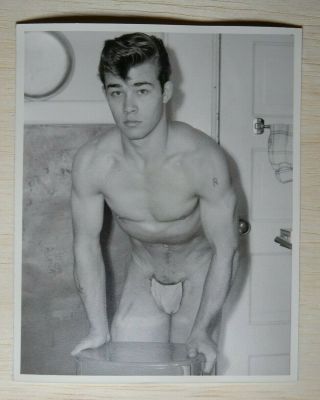 Vintage Male Nude Print,  Western Photography Guild,  Posing Strap Era,  Larry Dee