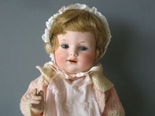 George Borgfeldt Armand Marseille 248 Toddler Baby Bisque Head Doll 13.  5 " Bm90
