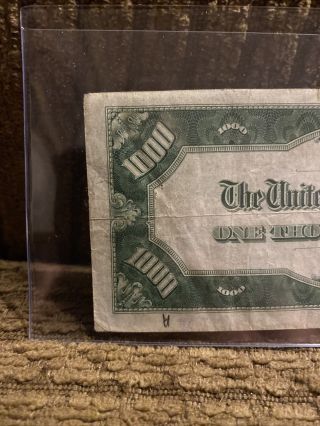 1934 $1000 One Thousand Dollar Chicago Federal Reserve Note 4