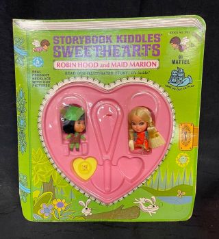 Vintage 1968 Mattel Liddle Kiddles Storybook Sweethearts Robin Hood Maid Marion
