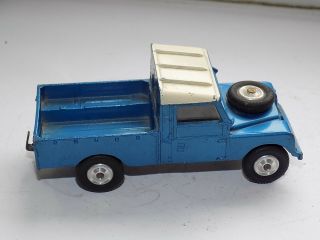 Vintage Diecast Model Corgi Toys Land Rover 109  Wb Blue / Cream
