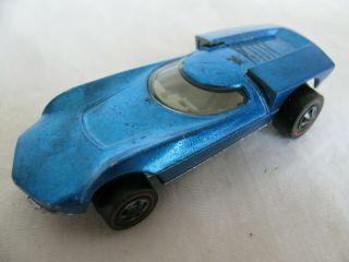 Vintage 1968 - 69 Mattel Hot Wheels Redline Blue Turbofire Ex