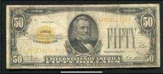 Fr.  2404 1928 $50 Fifty Dollars Gold Certificate