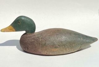 Vintage Antique Mystery Folk Art Primitive Wood Carving Duck Bird Decoy Hunting