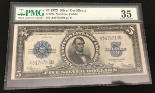 1923 $5 Silver Certificate Porthole Note Pmg Vf35 Tough Note Problem