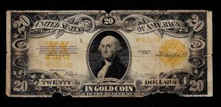 Fr 1187 1922 $20 Gold Certificate Star Note