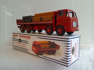 Dinky Toys By Atlas & Corgi Toy,  Leyland Octopus Flat Truck With Chains,  Boxed