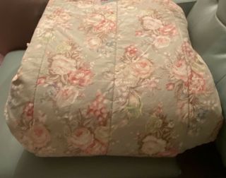 Ralph Lauren Charlotte Queen Full Comforter - Made In Usa - Floral - Vintage