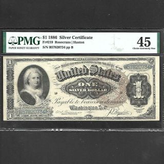 Fr 219 $1 1886 Silver Certificate Pmg 45 Ships