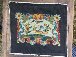 C.  1840 Antique American Folk Art Sampler Embroidery Primitive 3