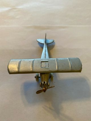Vintage 1930’s Tootsietoy Ux 214 Aero Dawn Airplane Wing Span 3.  75 Inches