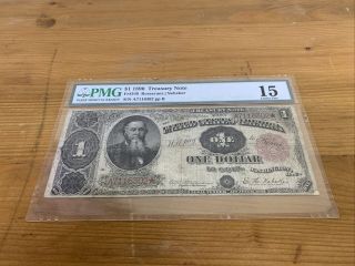 1890 $1 Treasury Note Fr 349 (pmg 15)