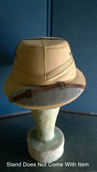 Vintage Bombay Bowler Pith Helmet India Outdoor Sun Hat 71/4NonProfit Orgg 3