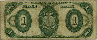 FR.  352 1891 $1 PMG Fine 12 - Treasury Notes 4