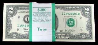 2003 $2 Minneapolis,  Mn Bep Pack / Bundle 100 Consecutive Notes 1937 - I Frn