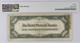 1934A Chicago $1000 One Thousand Dollar Bill Federal Reserve Note 500 PMG 20 NET 2