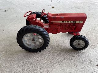 Vintage Tru Scale 891 Tractor Red 3