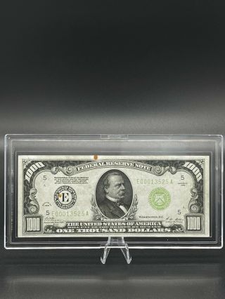 1928 Richmond $1000 One Thousand Dollar Bill,  Trophy Note Light Green Seal