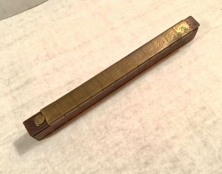 Antique Wood/brass Box Full Piano Tuning Pins No.  18 - 25 Sizes Sliding Top Access