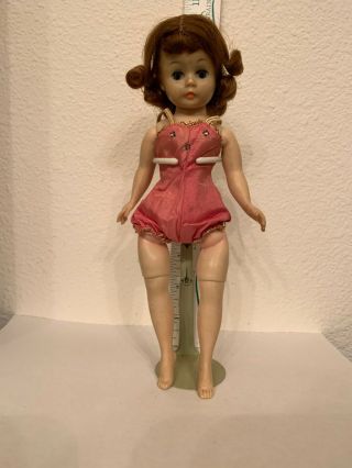 Madame Alexander 9 " Cissette Doll With Tagged Teddy/swimsuit Vintage Bent Knee