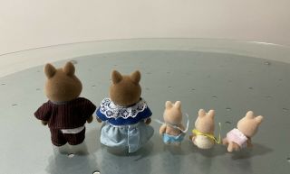 SYLVANIAN FAMILIES VINTAGE TRUFFLE BOAR FAMILY FIGURES WITH TRIPLETS 2